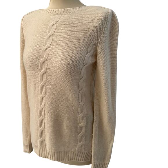 Loro Piana☆CASHMERE☆ Loro Piana Cable Knit Cashmere Sweater Loro Piana Ribbed